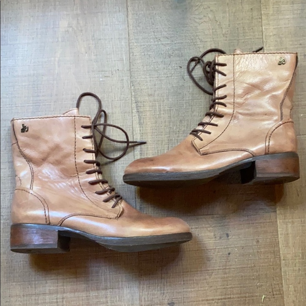 Sam Edelman Lace-up Combat Grandma BoHo Boots